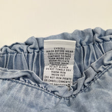 Load image into Gallery viewer, Girls Target, blue lyocell shorts, elasticated, EUC, size 5,  