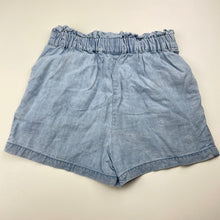 Load image into Gallery viewer, Girls Target, blue lyocell shorts, elasticated, EUC, size 5,  