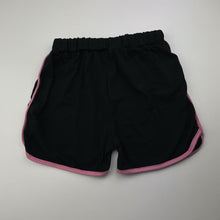 Load image into Gallery viewer, Girls black, lightweight shorts, elasticated, GUC, size 7,  