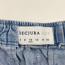 Load image into Gallery viewer, Girls DECJUBA KIDS, blue lyocell shorts, elasticated, GUC, size 10,  