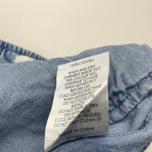Load image into Gallery viewer, Girls DECJUBA KIDS, blue lyocell shorts, elasticated, GUC, size 10,  