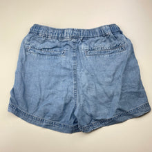 Load image into Gallery viewer, Girls DECJUBA KIDS, blue lyocell shorts, elasticated, GUC, size 10,  