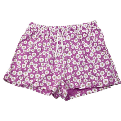 Girls Mango, floral cotton shorts, elasticated, EUC, size 14,  