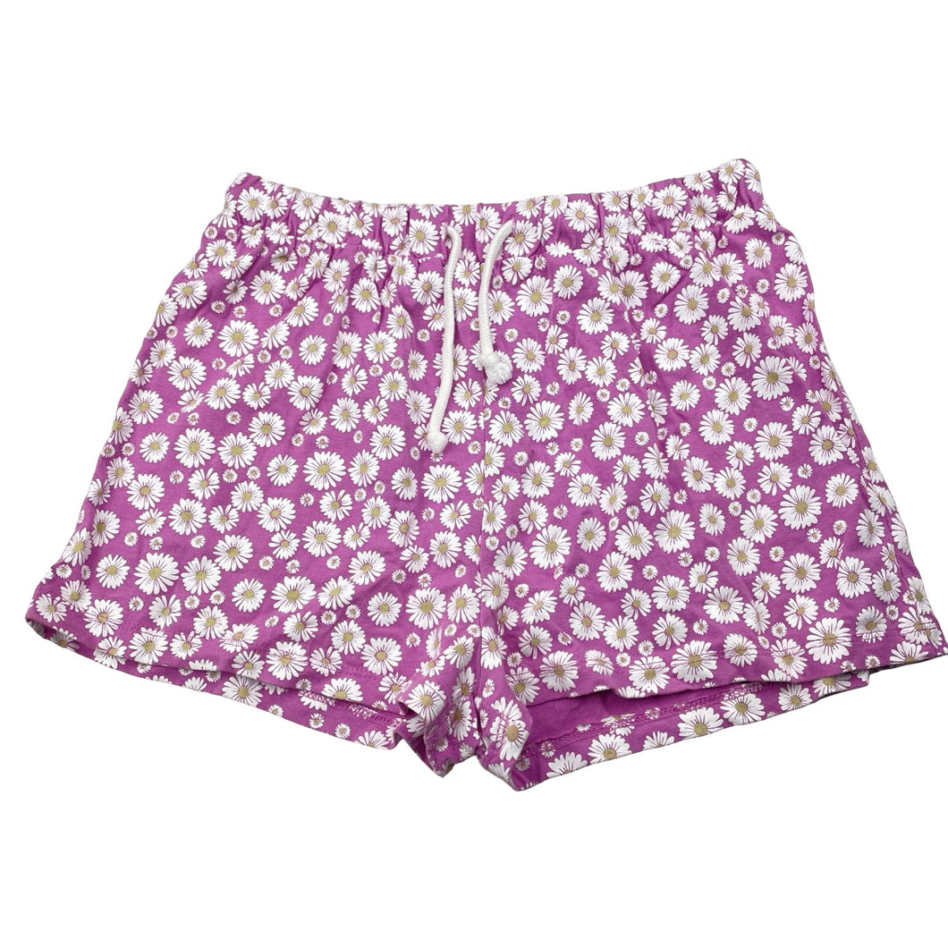 Girls Mango, floral cotton shorts, elasticated, EUC, size 14,  