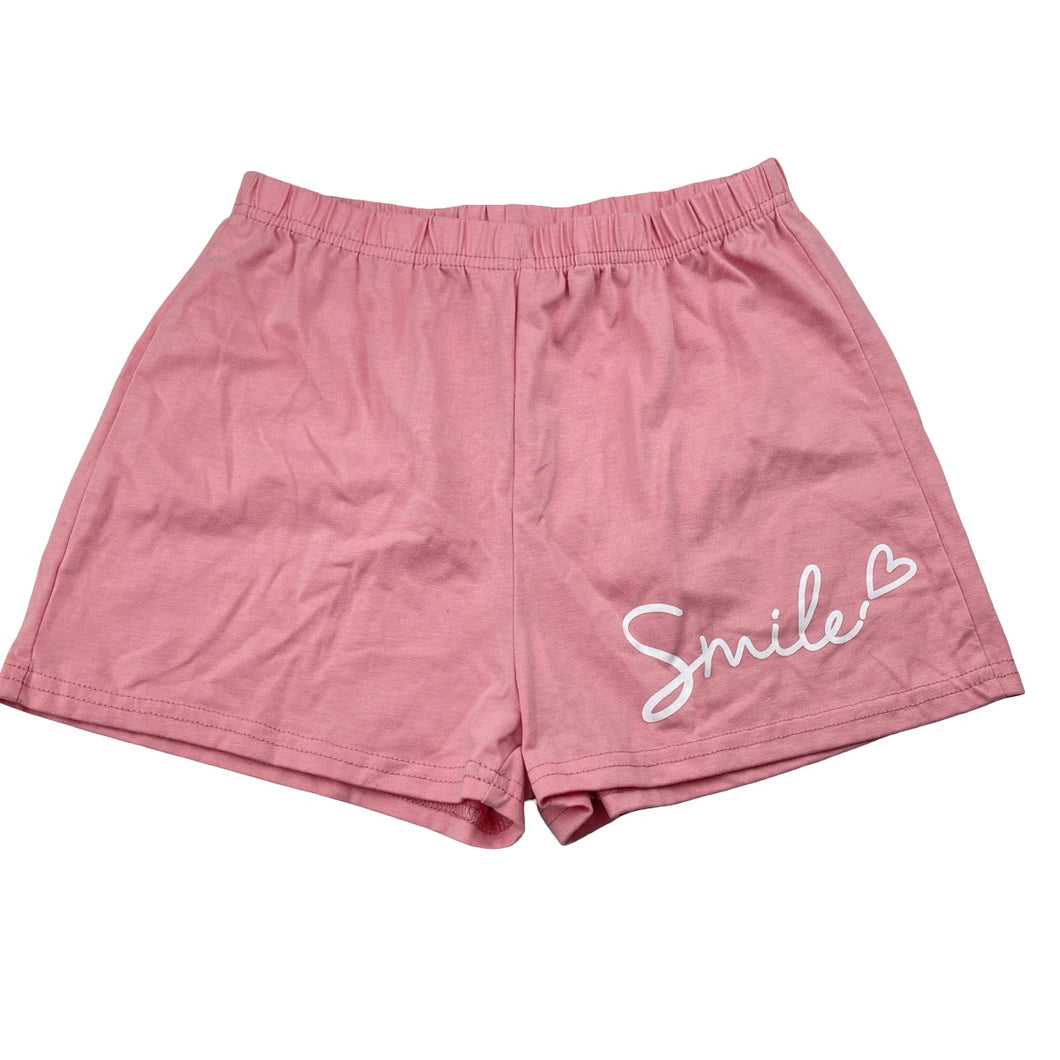 Girls SHEIN, pink pyjama shorts, elasticated, EUC, size 12,  