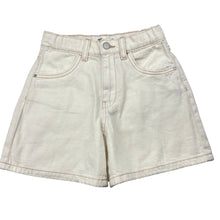 Load image into Gallery viewer, Girls Cotton On, cream denim shorts, adjustable, EUC, size 8,  