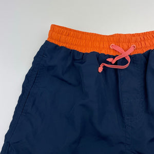 Boys navy, lined lightweight board shorts, elasticated, GUC, size 8,  