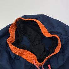 Load image into Gallery viewer, Boys navy, lined lightweight board shorts, elasticated, GUC, size 8,  