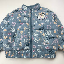 Load image into Gallery viewer, Girls Disney, Frozen, cotton-lined wadded floral jacket, FUC, size 2,  