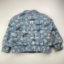 Load image into Gallery viewer, Girls Disney, Frozen, cotton-lined wadded floral jacket, FUC, size 2,  