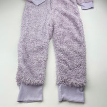 Load image into Gallery viewer, Girls Mango, fleece all-in-one sleepsuit, rabbit, FUC, size 6,  