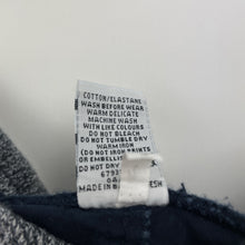 Load image into Gallery viewer, Boys Target, navy stretch cotton chino pants, elasticated, inside leg: 46.5cm, EUC, size 4,  