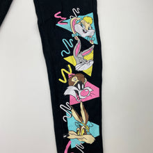 Load image into Gallery viewer, Girls Warner Bros, black leggings, inside leg: 57cm, FUC, size 10,  