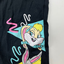 Load image into Gallery viewer, Girls Warner Bros, black leggings, inside leg: 57cm, FUC, size 10,  