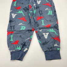 Load image into Gallery viewer, Boys Milkshake, flannel cotton winter pyjama pants / bottoms, dinosaurs, FUC, size 4,  
