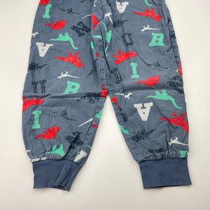 Boys Milkshake, flannel cotton winter pyjama pants / bottoms, dinosaurs, FUC, size 4,  