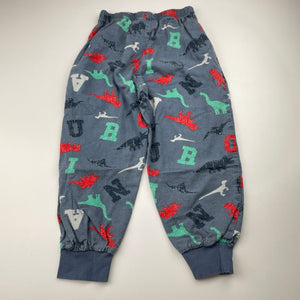 Boys Milkshake, flannel cotton winter pyjama pants / bottoms, dinosaurs, FUC, size 4,  