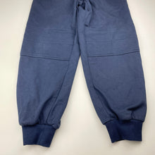 Load image into Gallery viewer, Unisex Golden Leaf Uniforms, navy fleece-lined school track pants, inside leg: 60cm, GUC, size 10,  