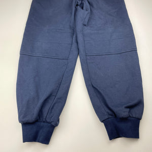 Unisex Golden Leaf Uniforms, navy fleece-lined school track pants, inside leg: 60cm, GUC, size 10,  