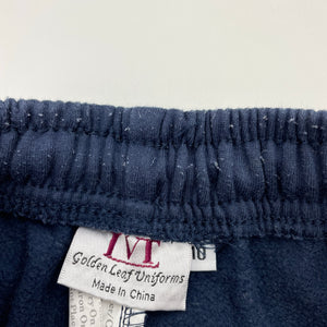 Unisex Golden Leaf Uniforms, navy fleece-lined school track pants, inside leg: 60cm, GUC, size 10,  