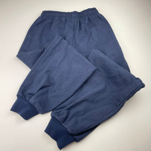 Unisex Golden Leaf Uniforms, navy fleece-lined school track pants, inside leg: 60cm, GUC, size 10,  