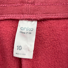 Load image into Gallery viewer, Girls Anko, fleece lined track pants, elasticated, Inside leg: 56.5cm, GUC, size 10,  