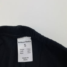Load image into Gallery viewer, Girls Brilliant Basics, black leggings, inside leg: 40cm, GUC, size 5,  