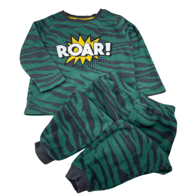 Boys Brilliant Basics, fleece winter pyjama top & bottoms, EUC, size 2,  
