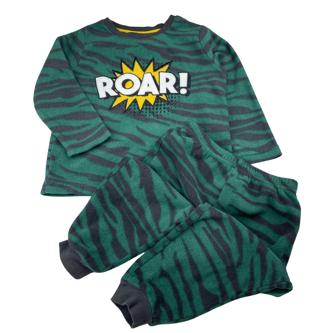 Boys Brilliant Basics, fleece winter pyjama top & bottoms, EUC, size 2,  