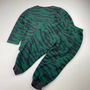 Boys Brilliant Basics, fleece winter pyjama top & bottoms, EUC, size 2,  