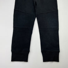 Load image into Gallery viewer, Boys Anko, black fleece-lined track pants, inside leg: 41cm, GUC, size 5,  