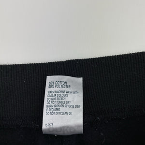 Boys Anko, black fleece-lined track pants, inside leg: 41cm, GUC, size 5,  