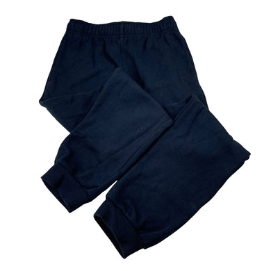 Unisex Target, navy fleece-lined school track pants, inside leg: 60.5cm, GUC, size 7-8,  