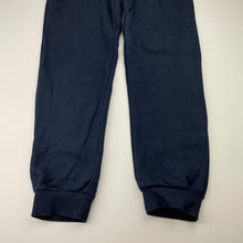Load image into Gallery viewer, Unisex Target, navy fleece-lined school track pants, inside leg: 60.5cm, GUC, size 7-8,  