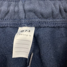 Load image into Gallery viewer, Unisex Target, navy fleece-lined school track pants, inside leg: 60.5cm, GUC, size 7-8,  