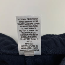 Load image into Gallery viewer, Unisex Target, navy fleece-lined school track pants, inside leg: 60.5cm, GUC, size 7-8,  