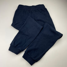 Load image into Gallery viewer, Unisex Target, navy fleece-lined school track pants, inside leg: 60.5cm, GUC, size 7-8,  
