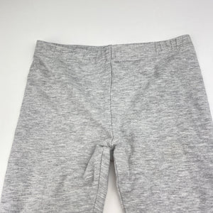 Girls Target, grey marle stretchy leggings, inside leg: 32cm, EUC, size 3,  