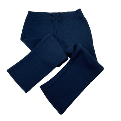 Girls Anko, navy fleece-lined track pants, inside leg: 35cm, EUC, size 3,  