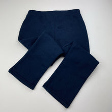 Load image into Gallery viewer, Girls Anko, navy fleece-lined track pants, inside leg: 35cm, EUC, size 3,  