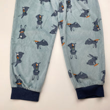 Load image into Gallery viewer, Unisex Anko, fleece pyjama pants/bottoms, rabbits, GUC, size 5,  