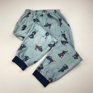 Unisex Anko, fleece pyjama pants/bottoms, rabbits, GUC, size 5,  