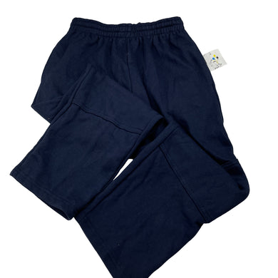 Unisex It's Jumbo Time, vintage, navy fleece-lined track pants, inside leg: 48.5cm, NEW, size 8,  