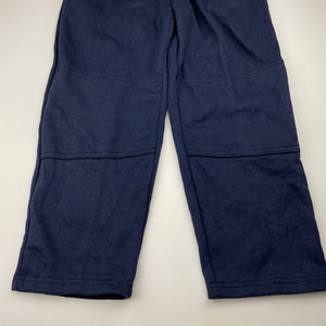 Unisex It's Jumbo Time, vintage, navy fleece-lined track pants, inside leg: 48.5cm, NEW, size 8,  