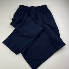 Load image into Gallery viewer, Unisex It&#39;s Jumbo Time, vintage, navy fleece-lined track pants, inside leg: 48.5cm, NEW, size 8,  
