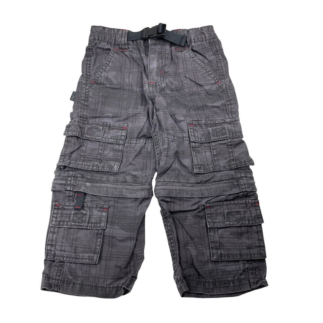 Boys Pumpkin Patch, convertible cotton cargo pants / shorts, adjustable, inside leg: 31cm, FUC, size 2,  