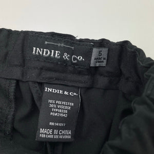 Boys Indie, black suit / formal pants, adjustable, inside leg: 48.5cm, EUC, size 5,  