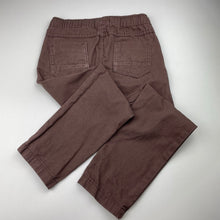 Load image into Gallery viewer, Boys Brilliant Basics, brown cotton pants, elasticated, inside leg: 47.5cm, EUC, size 5,  