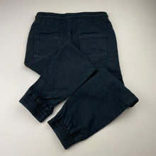 Load image into Gallery viewer, Boys Cotton On, navy stretch cotton casual pants, elasticated, wash fade, FUC, size 5,  
