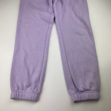 Load image into Gallery viewer, Girls Anko, purple fleece-lined track pants, elasticated, inside leg: 59cm, FUC, size 10,  